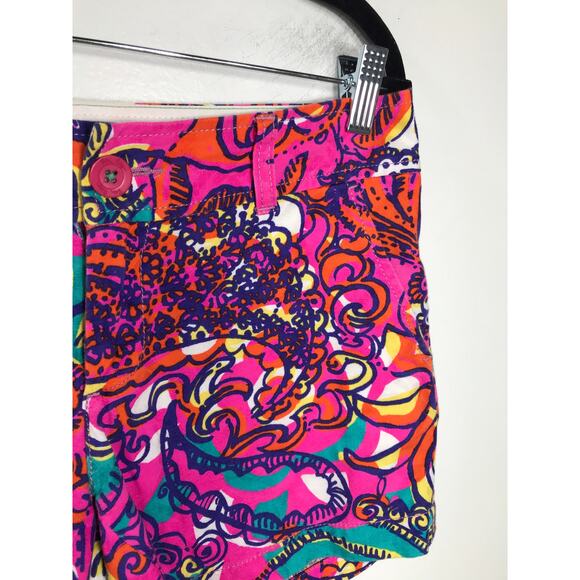 Lilly Pulitzer Callahan Short 4 Small Preppy Coastal Bright Vacation Tropical - Picture 2 of 10